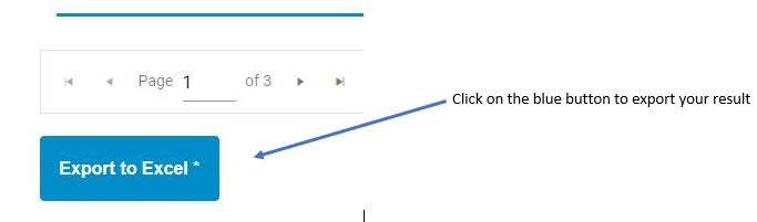 TPPD user interface to export result