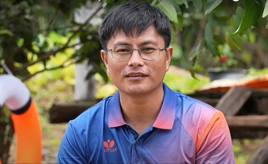 Mai Van Chuyen, a physical education teacher in Viet Nam